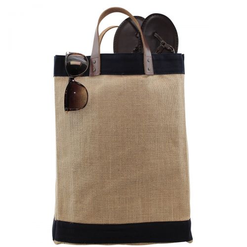 Jute Market Bag Navy