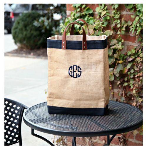 Jute Market Bag Navy