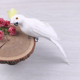 25/35 CM Handmade Simulation Parrot Creative Feather Lawn Figurine Ornament Animal Bird Garden Bird Prop Decoration